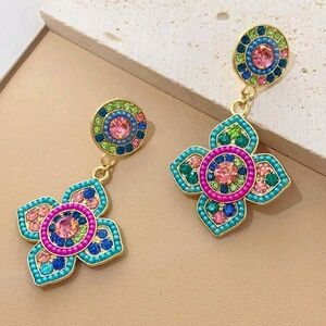 Boho Multilcolored Drop Earrings
